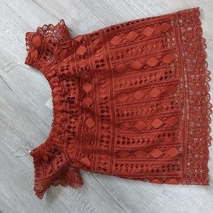 Off the Shoulder Lace Top